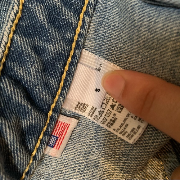 button up denim skirt - Picture 4 of 5